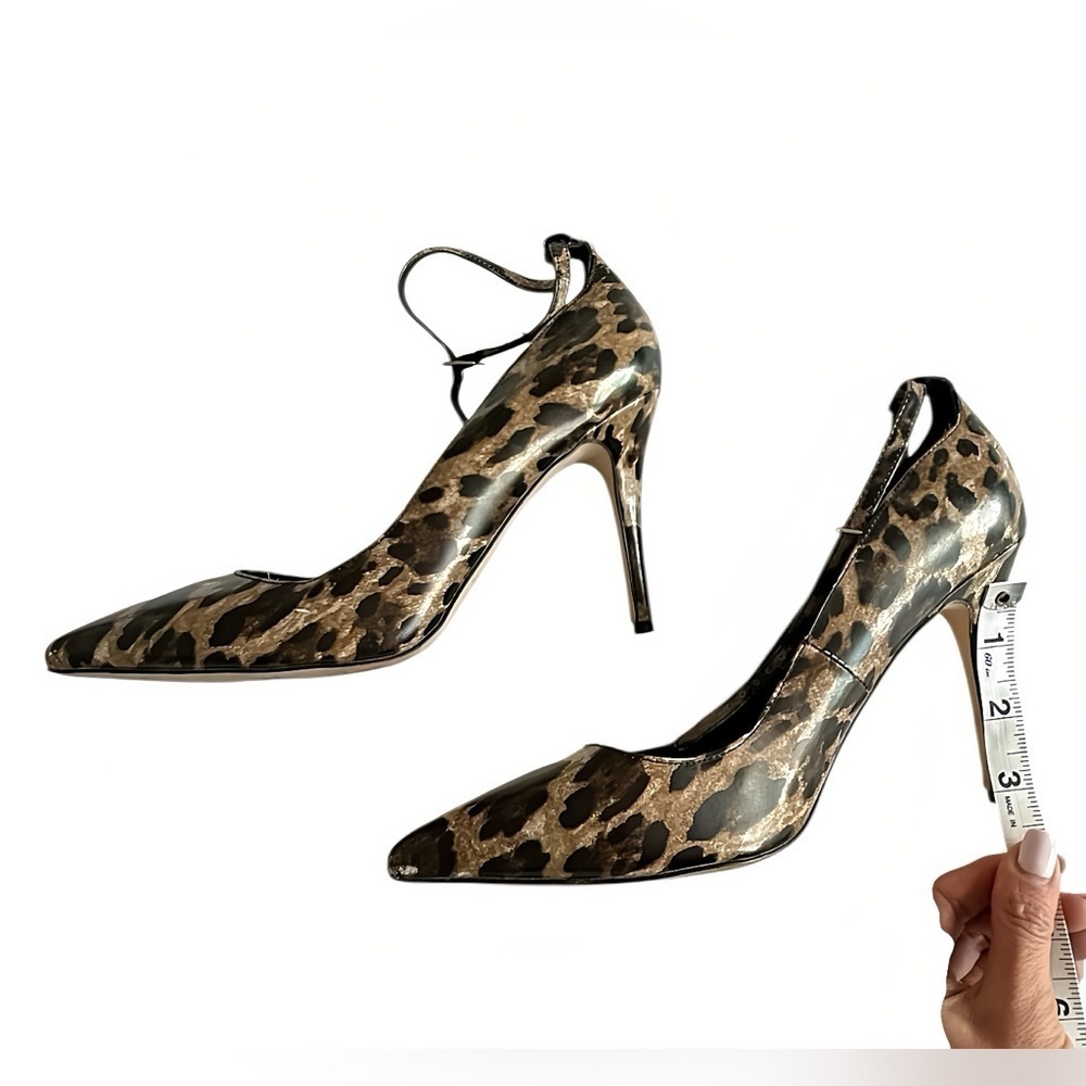 White House Black Market Sienna Leopard Animal Print Stiletto Heels W’s Size 7.5 - Picture 8 of 8